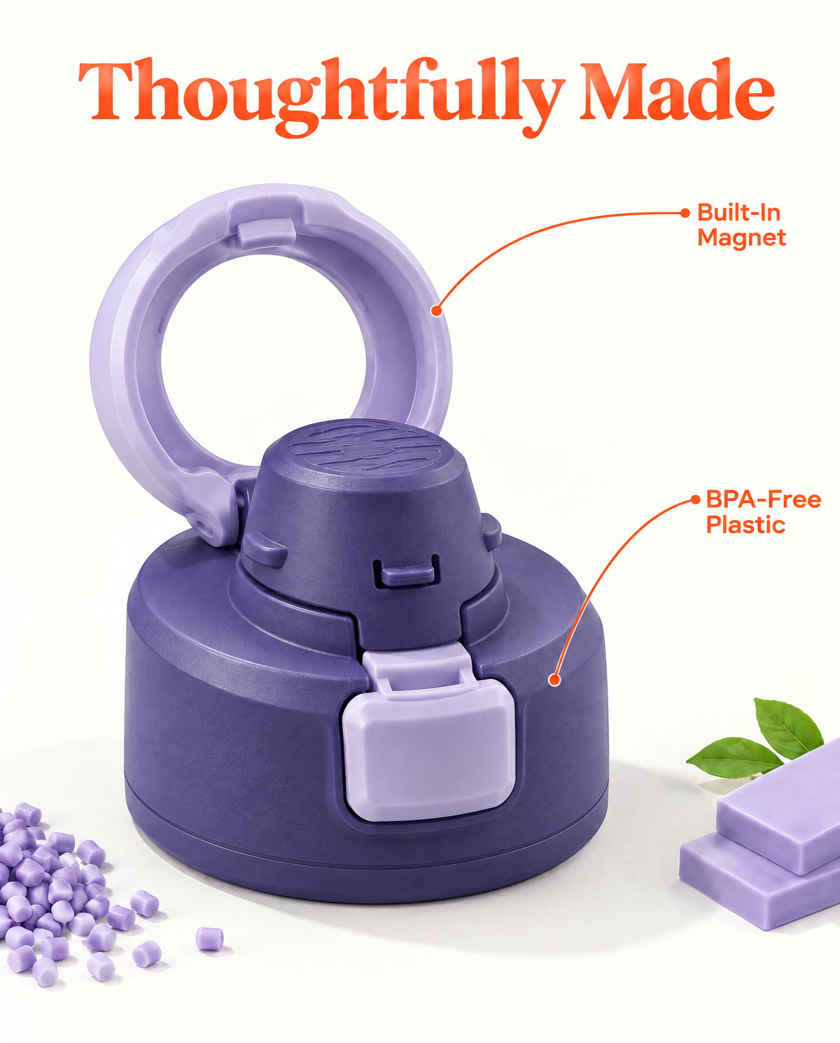 Magcheer common gallery magnetic bottle replacement lid material details