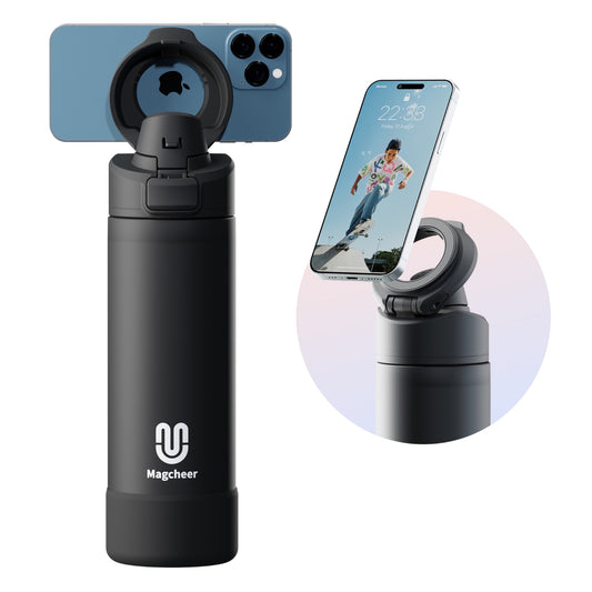 Magcheer magnetic water bottle - black 24oz main