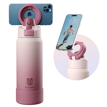 Magcheer magnetic water bottle - blush pink 32oz main
