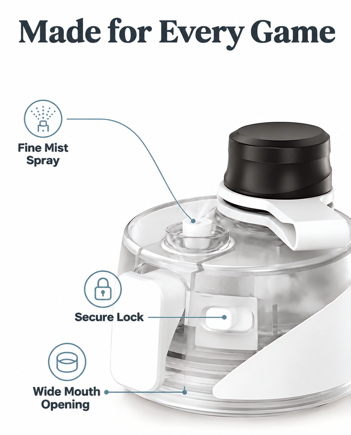 Magcheer common gallery misting bottle replacement lid fine mist spray and lock