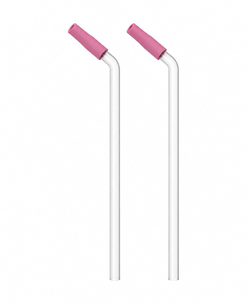 Magcheer margarita tumbler straws with silicone tips in Pink