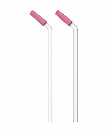 Magcheer margarita tumbler straws with silicone tips in Pink
