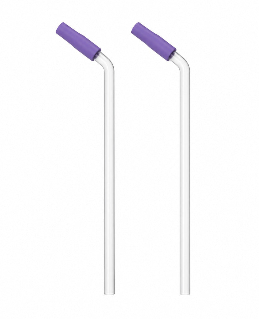 Magcheer margarita tumbler straws with silicone tips in Purple