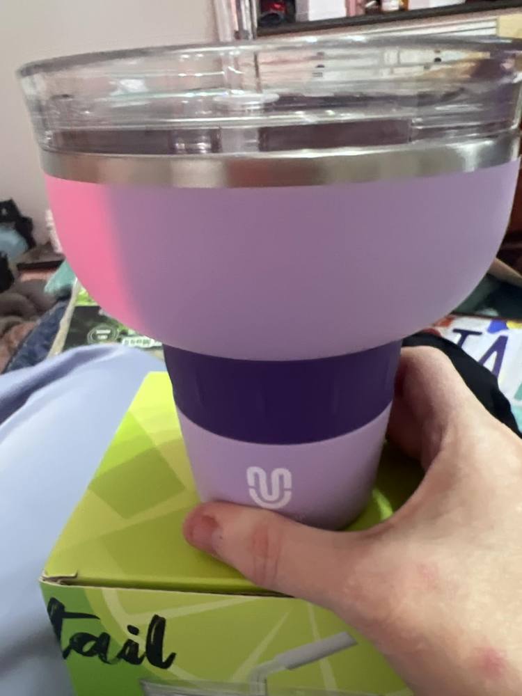 Customer photo of a lavender Magcheer cocktail tumbler